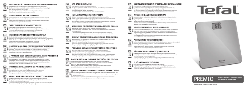 Imagen de la primera página del manual del dispositivo Premio PP1220V0