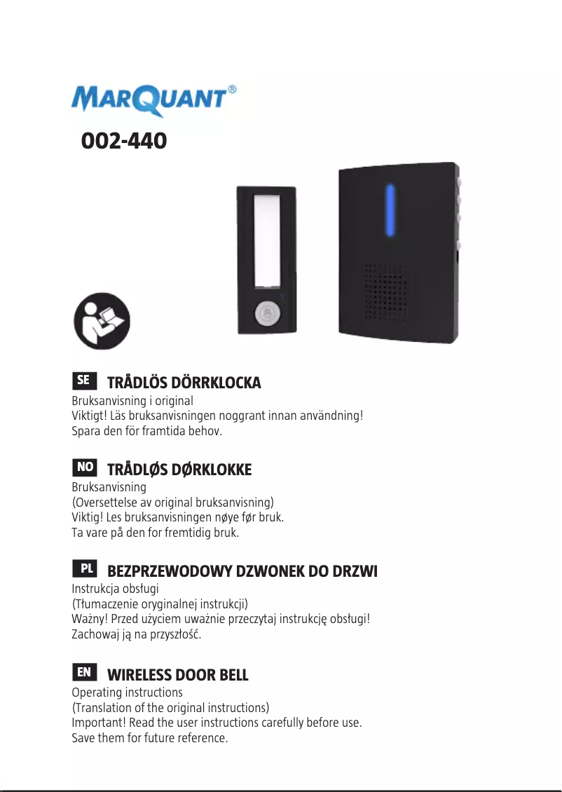 Imagen de la primera página del manual del dispositivo 002-440