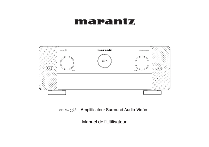 Página 1 del manual Manual de usuario Marantz Cinema 50