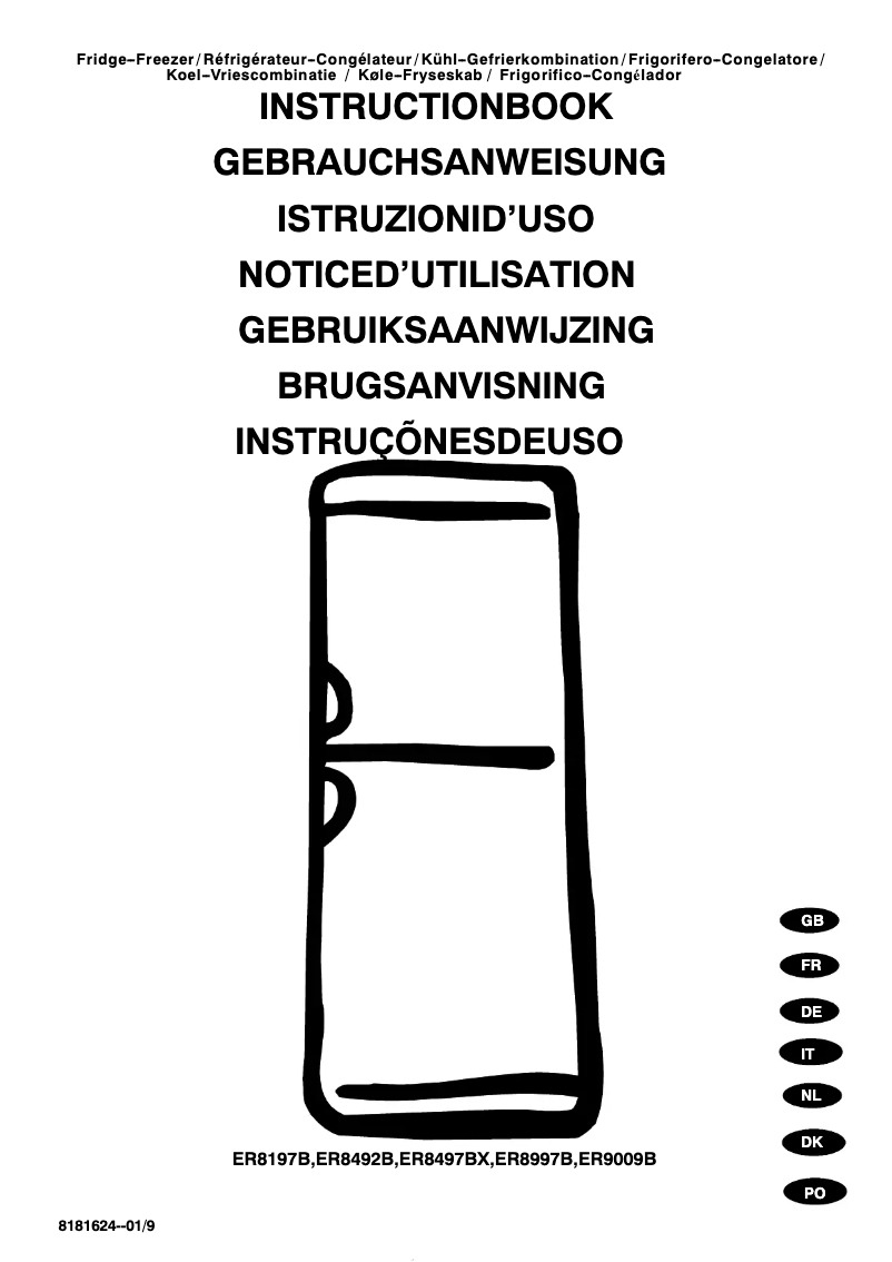 Página 1 del manual Manual de usuario Electrolux ER8197B