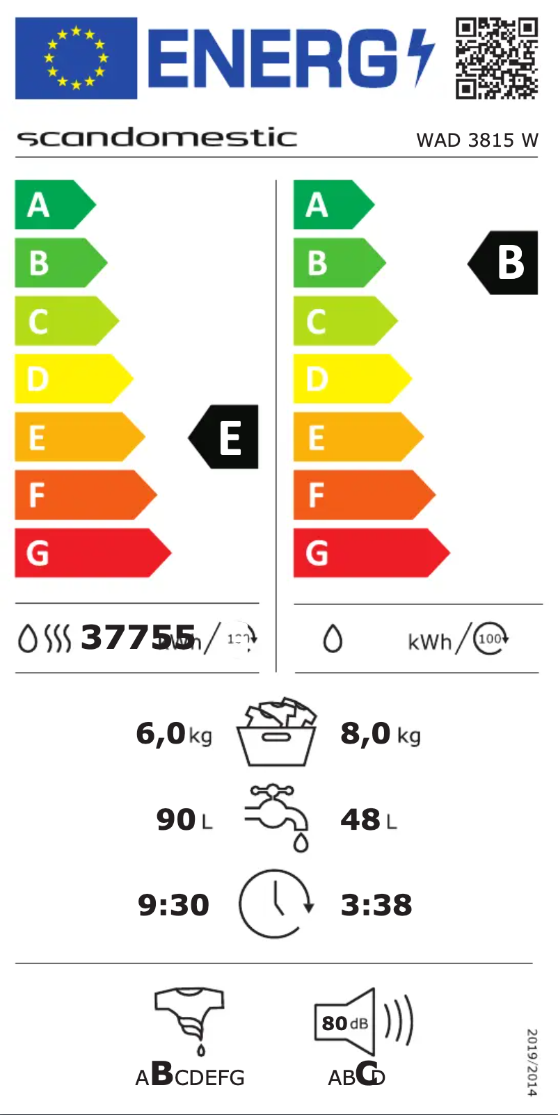 Imagen de la primera página del manual del dispositivo WAD 3815 W