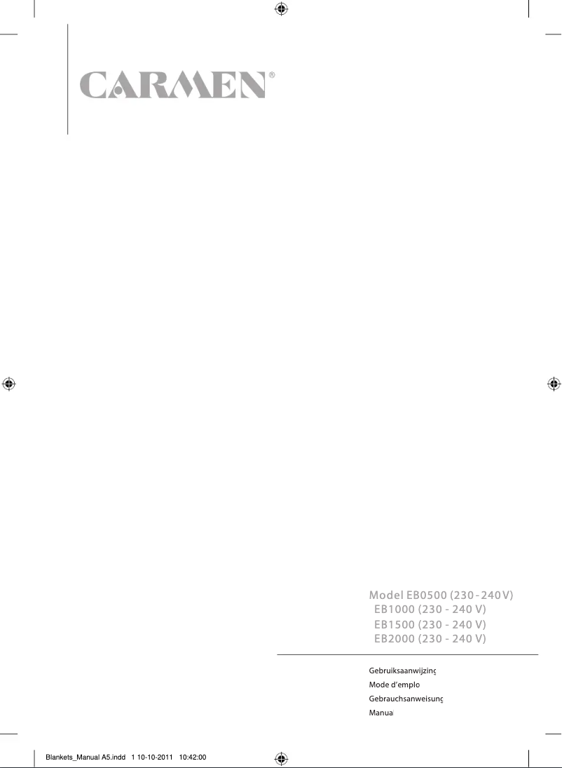 Imagen de la primera página del manual del dispositivo EB1000