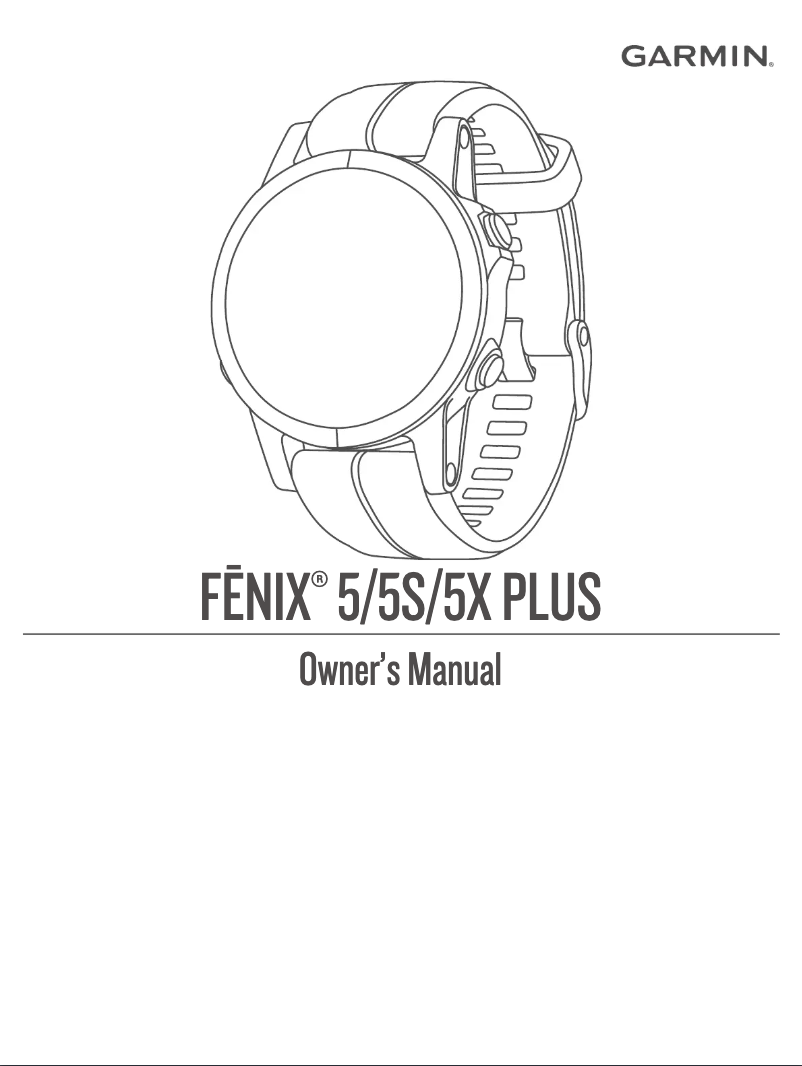 Página nº 1 - Manual de usuario Garmin fēnix 5