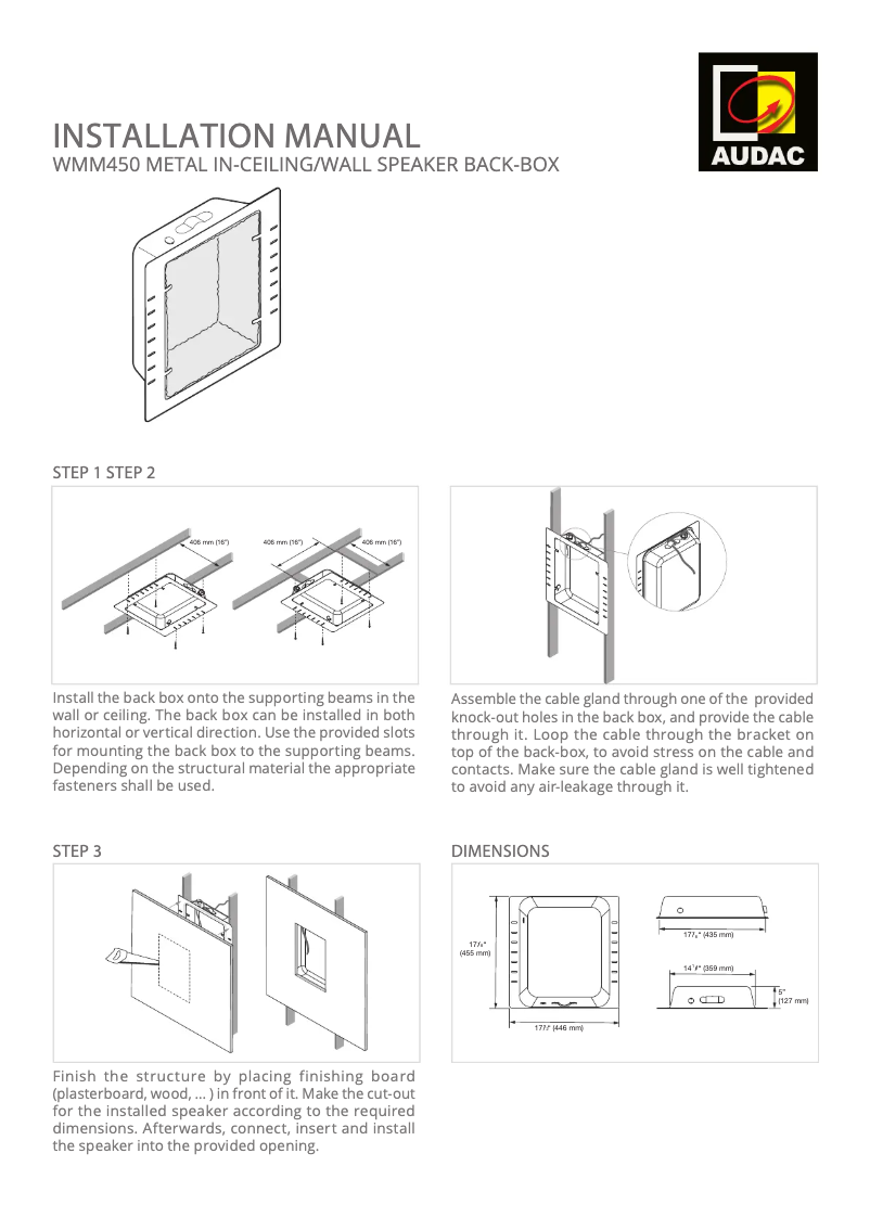 Imagen de la primera página del manual del dispositivo WMM450
