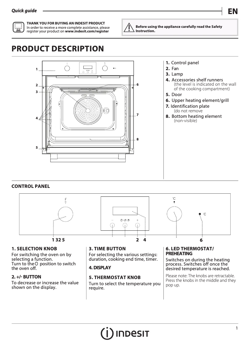 Página 1 del manual Manual de uso y mantenimiento Indesit IFW 65Y0 J BL