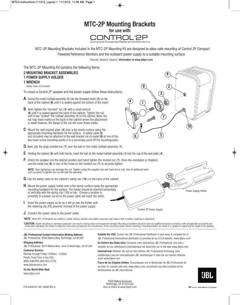 Imagen de la primera página del manual del dispositivo MTC-2P