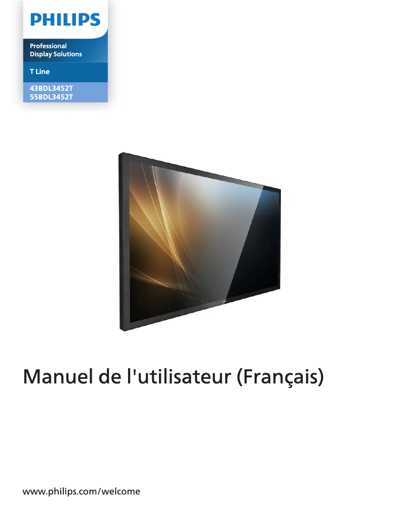 Página 1 del manual Manual de usuario Philips 43BDL3452T