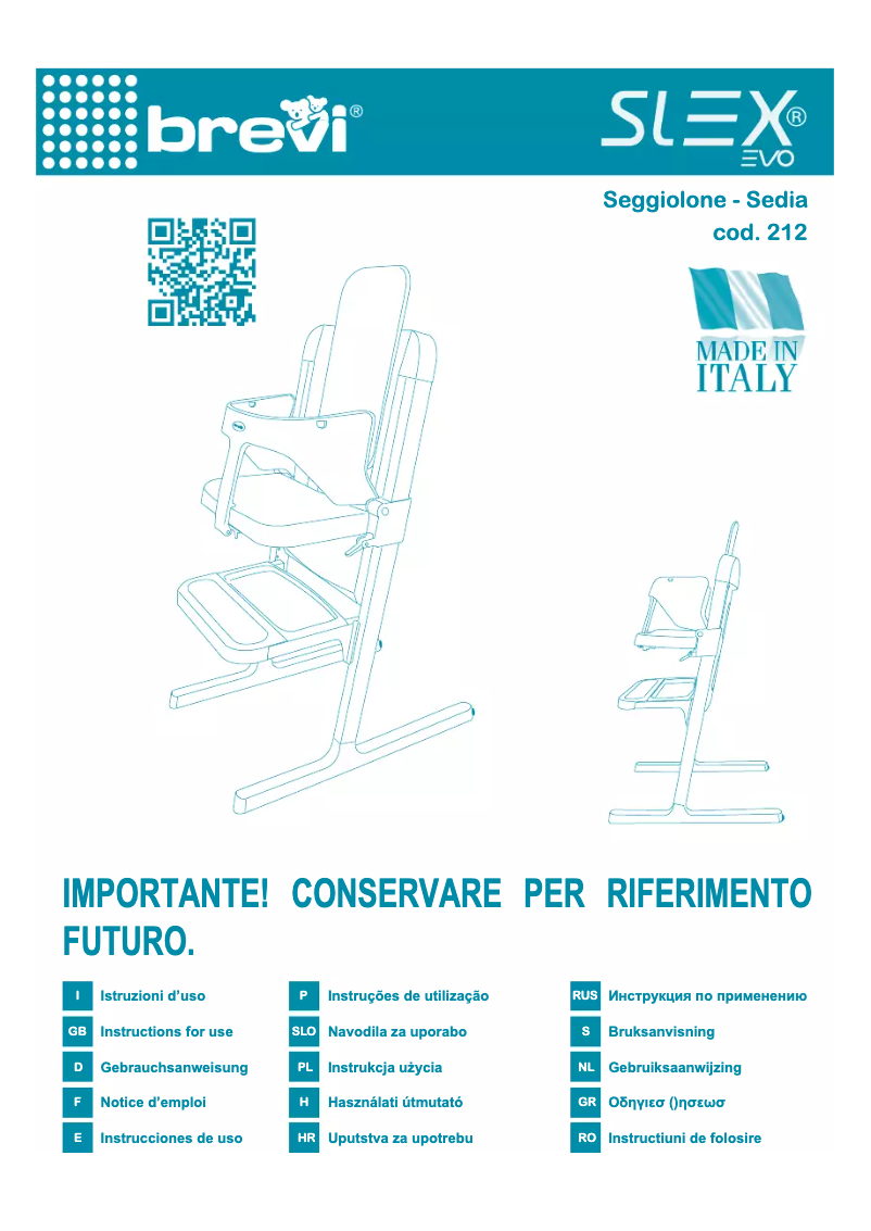 Página nº 1 - Manual de usuario Brevi Slex Evo