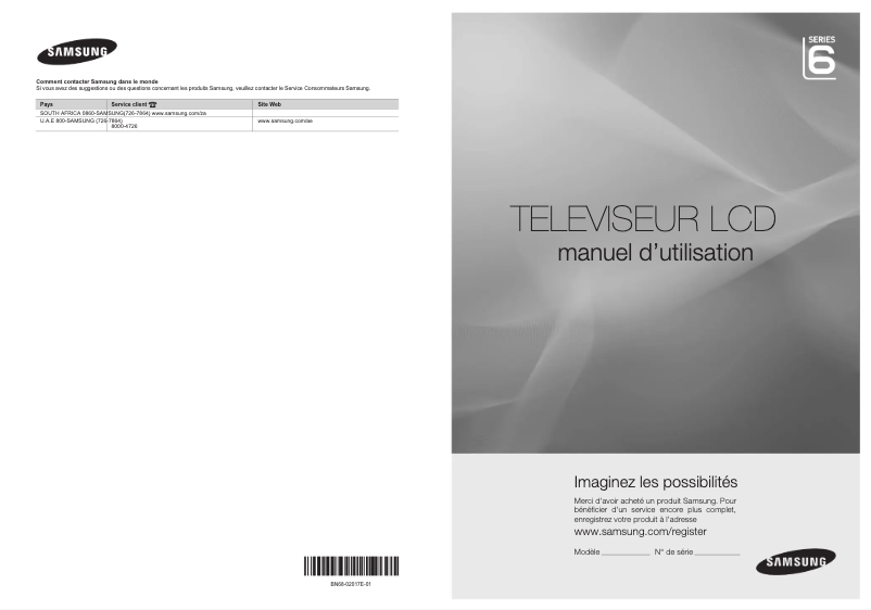 Página 1 del manual Manual de usuario Samsung LA46B650T1R