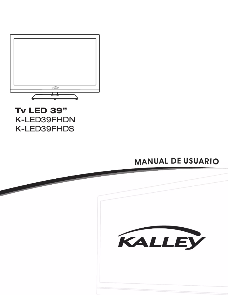 Imagen de la primera página del manual del dispositivo K-LED39FHDN