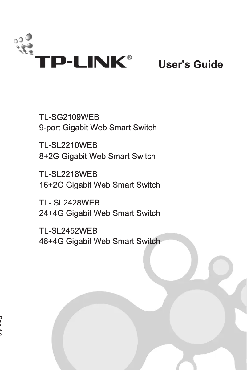 Página nº 1 - Manual de usuario TP-Link JetStream Smart TL-SL2218WEB