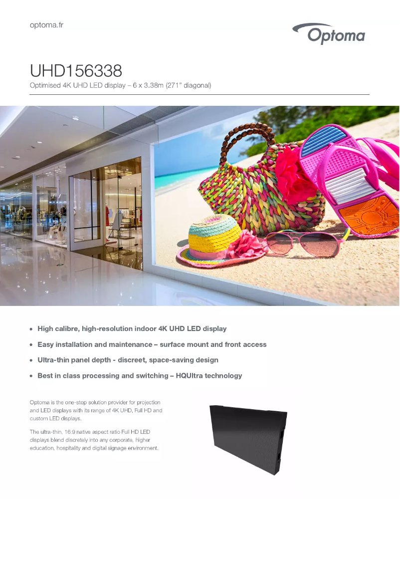 Página 1 del manual Manual de usuario Optoma UHD156338