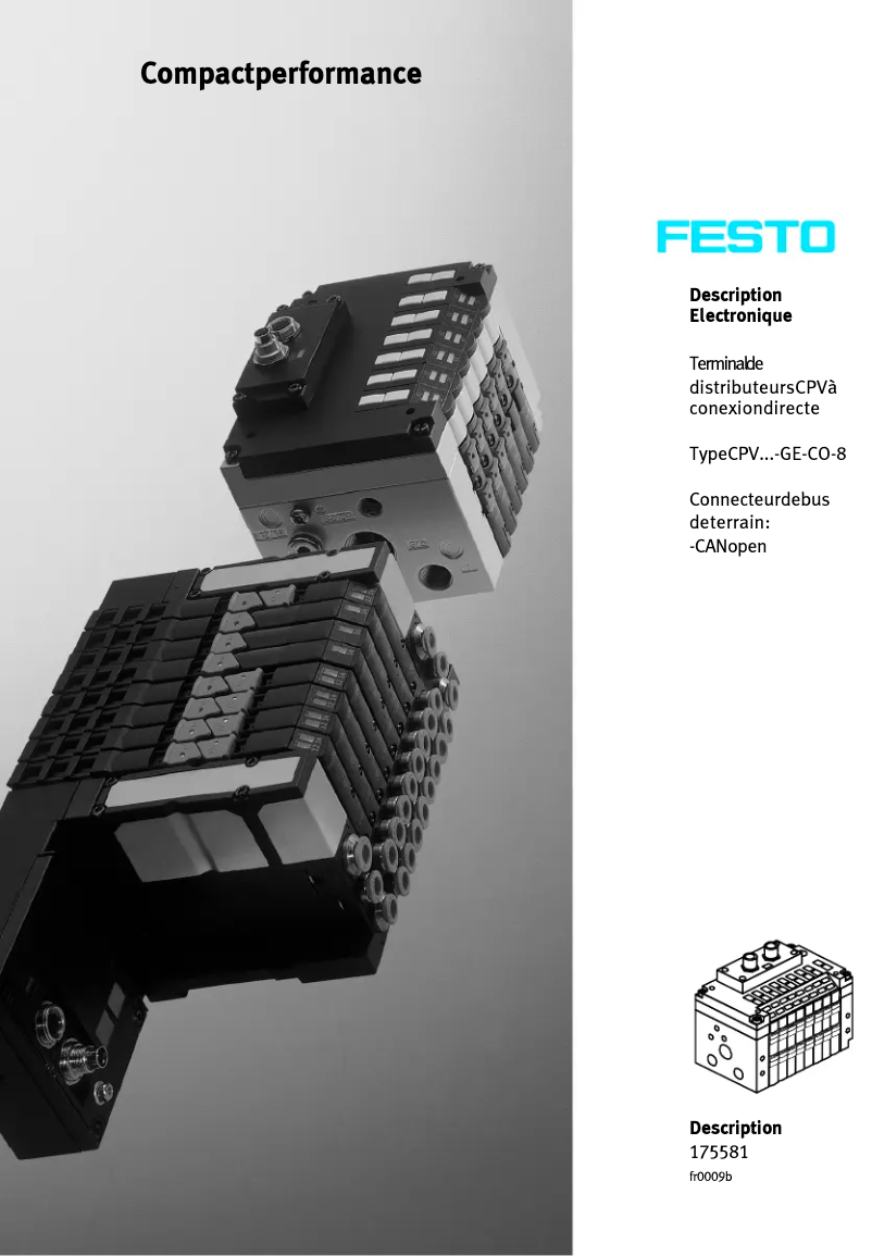 Imagen de la primera página del manual del dispositivo P.BE-CP-CO