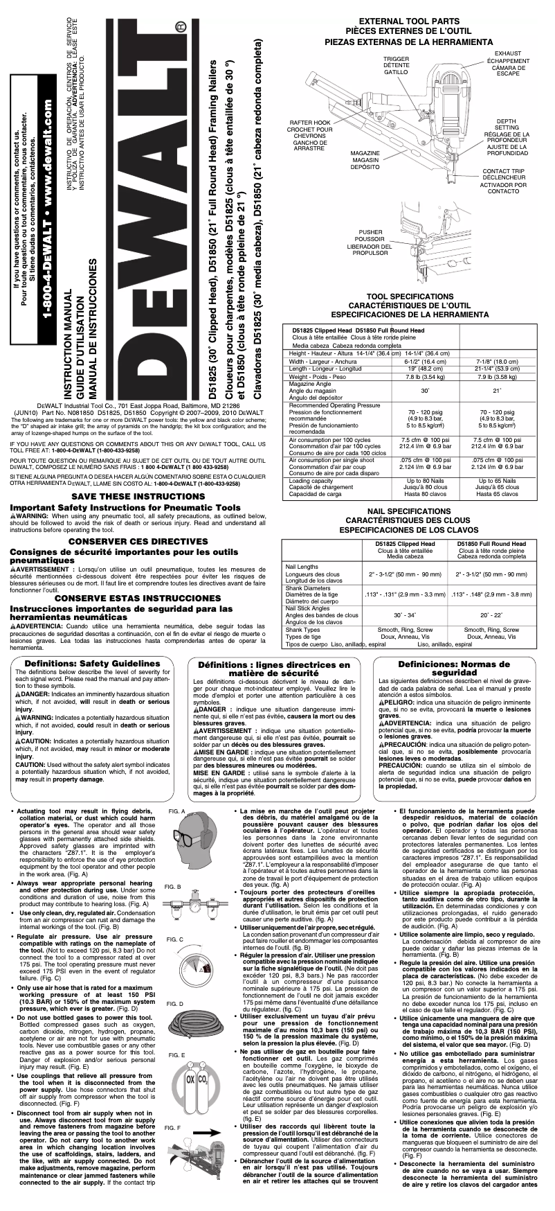 Imagen de la primera página del manual del dispositivo D51825