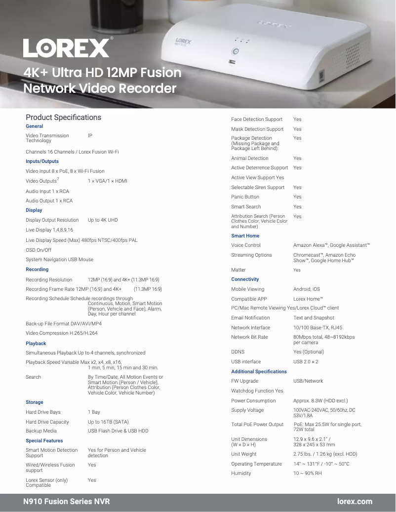 Imagen de la primera página del manual del dispositivo N910A62