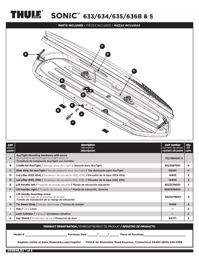 Imagen de la primera página del manual del dispositivo Sonic Alpine 633S