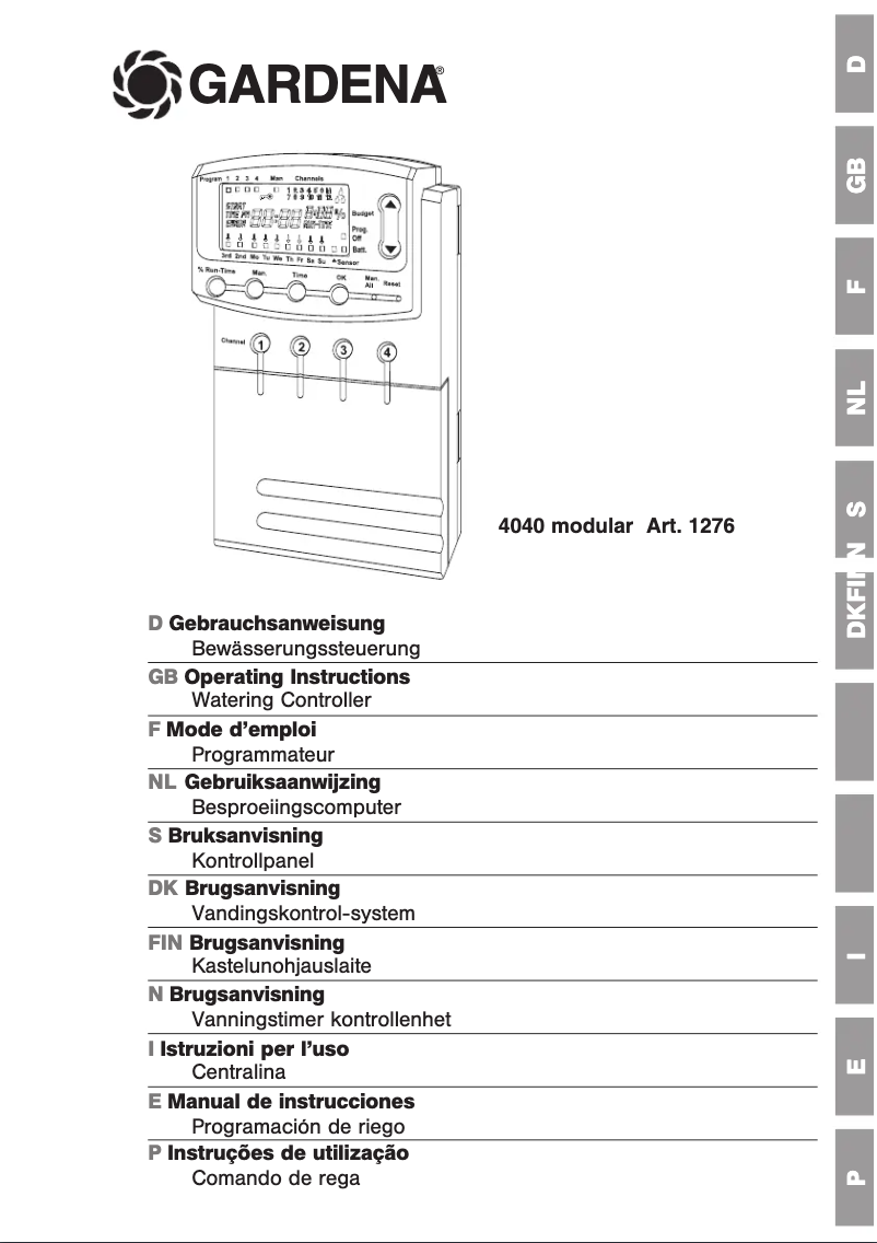 Página 1 del manual Manual de usuario Gardena 4040