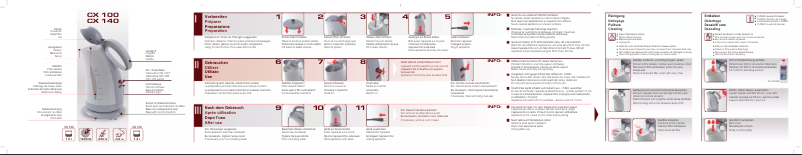 Imagen de la primera página del manual del dispositivo CX 100