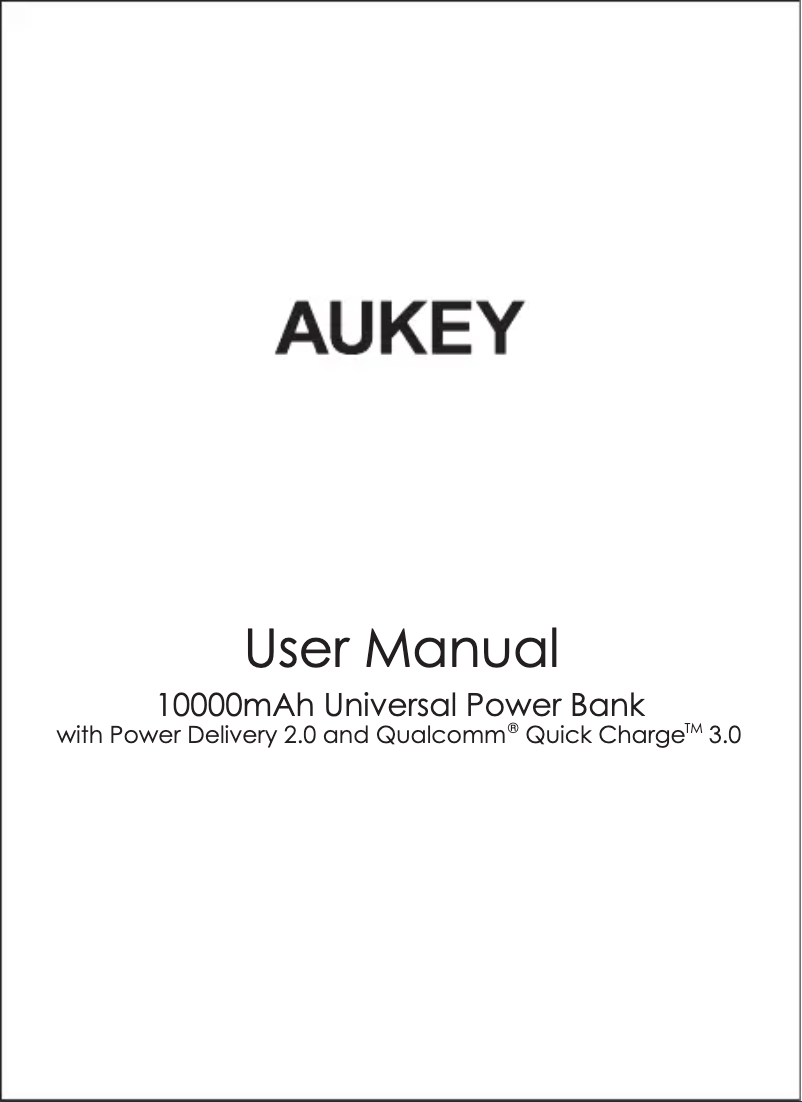 Página 1 del manual Manual de usuario Aukey BE-A11