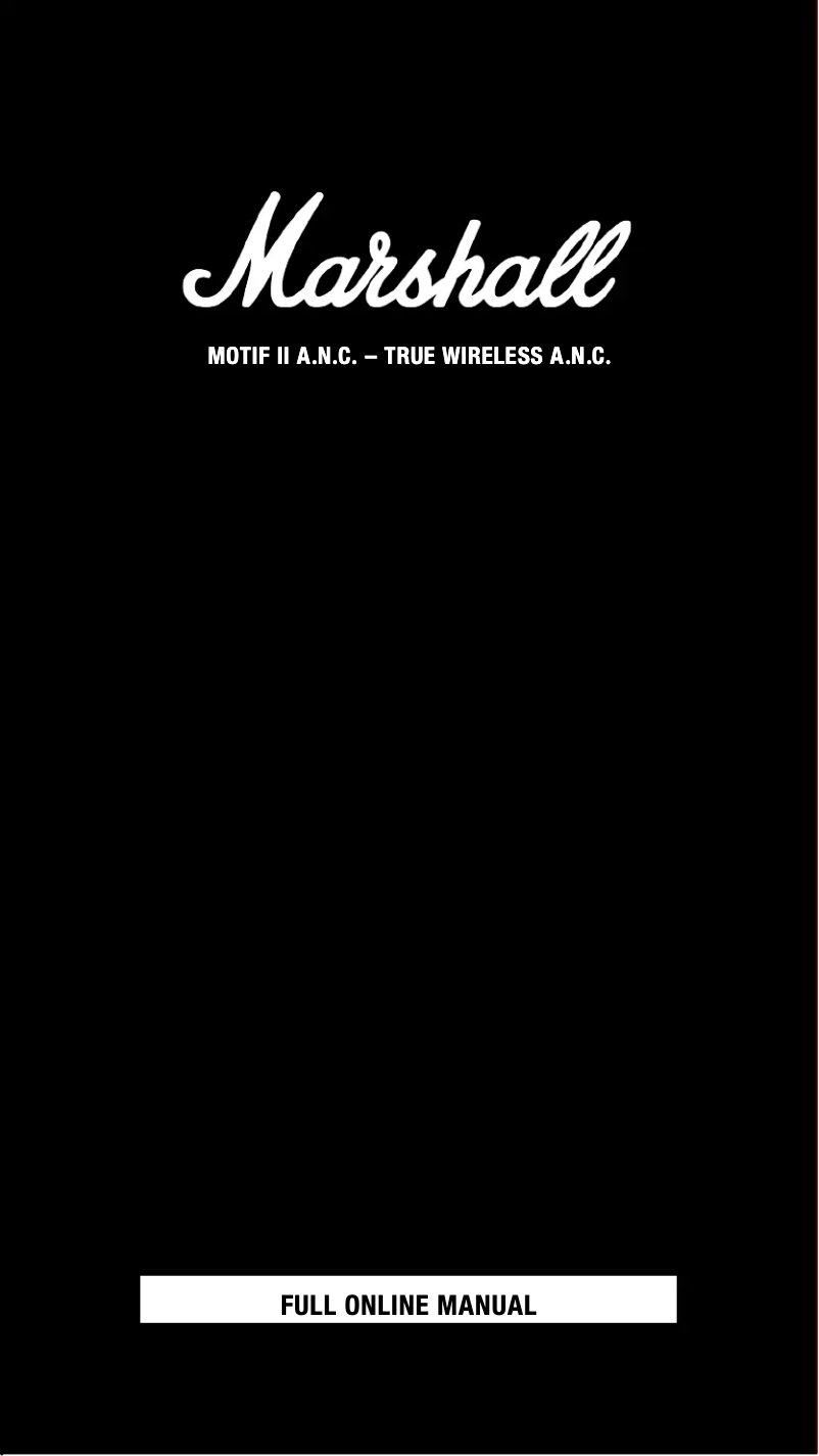 Imagen de la primera página del manual del dispositivo Motif II A.N.C.