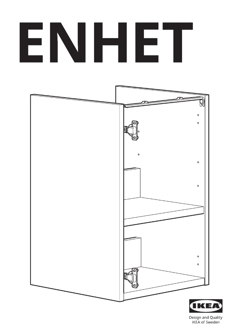Imagen de la primera página del manual del dispositivo ENHET 104.404.71