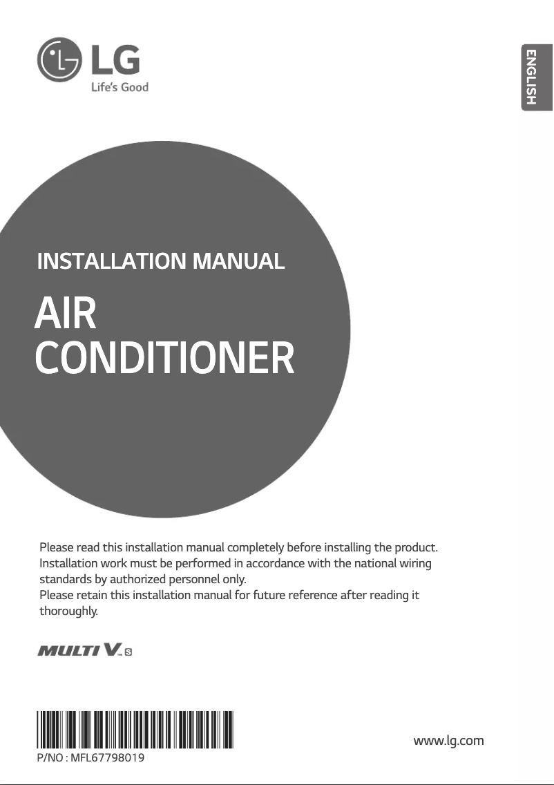 Imagen de la primera página del manual del dispositivo ARUV060GSD0