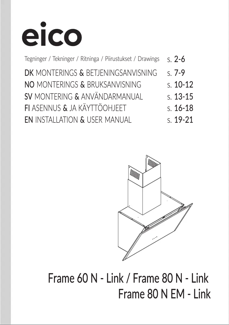 Página 1 del manual Manual de usuario Eico Frame 60 N