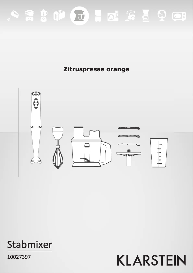 Imagen de la primera página del manual del dispositivo Stabmixer 10027397