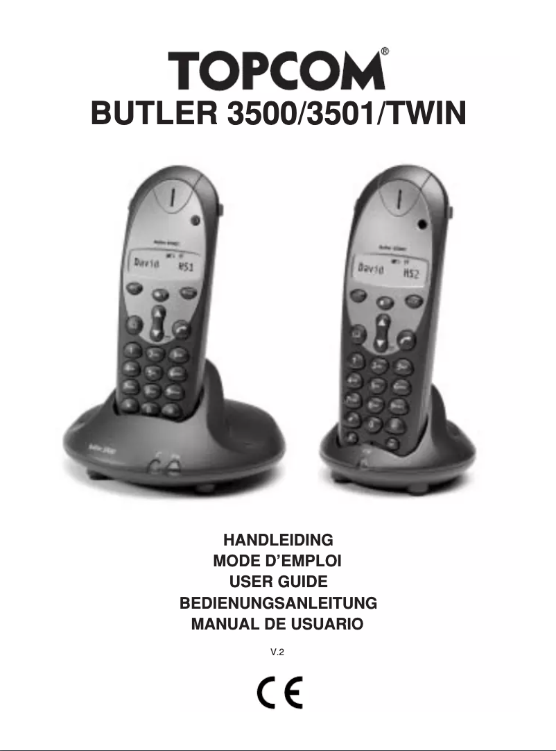 Página 1 del manual Manual de usuario Topcom Butler 3500