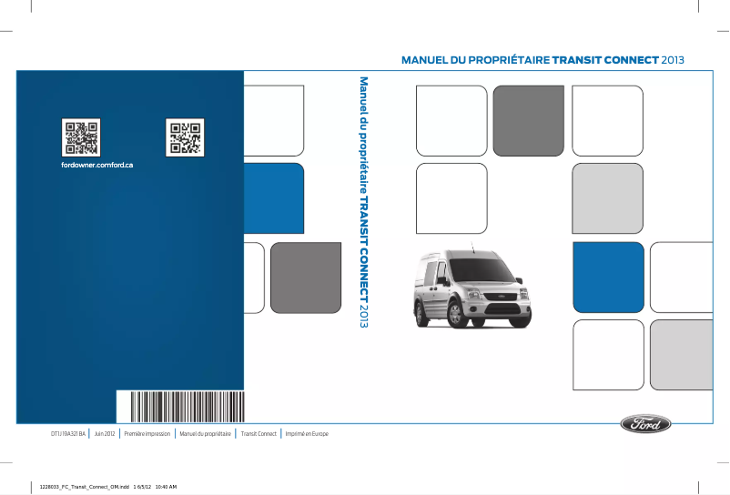 Página 1 del manual Manual de usuario Ford Transit Connect (2013)