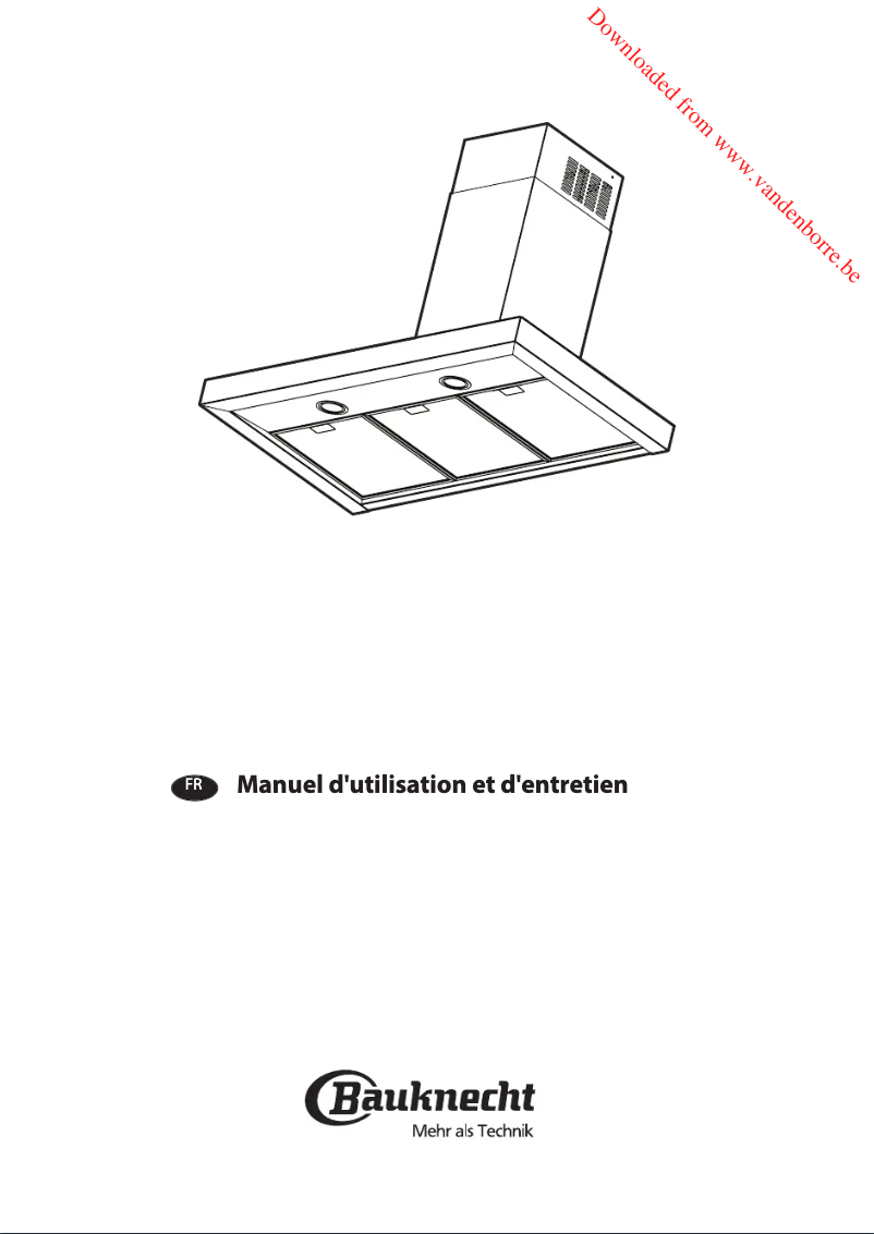 Página 1 del manual Manual de usuario Bauknecht DBHBS 94 AM X