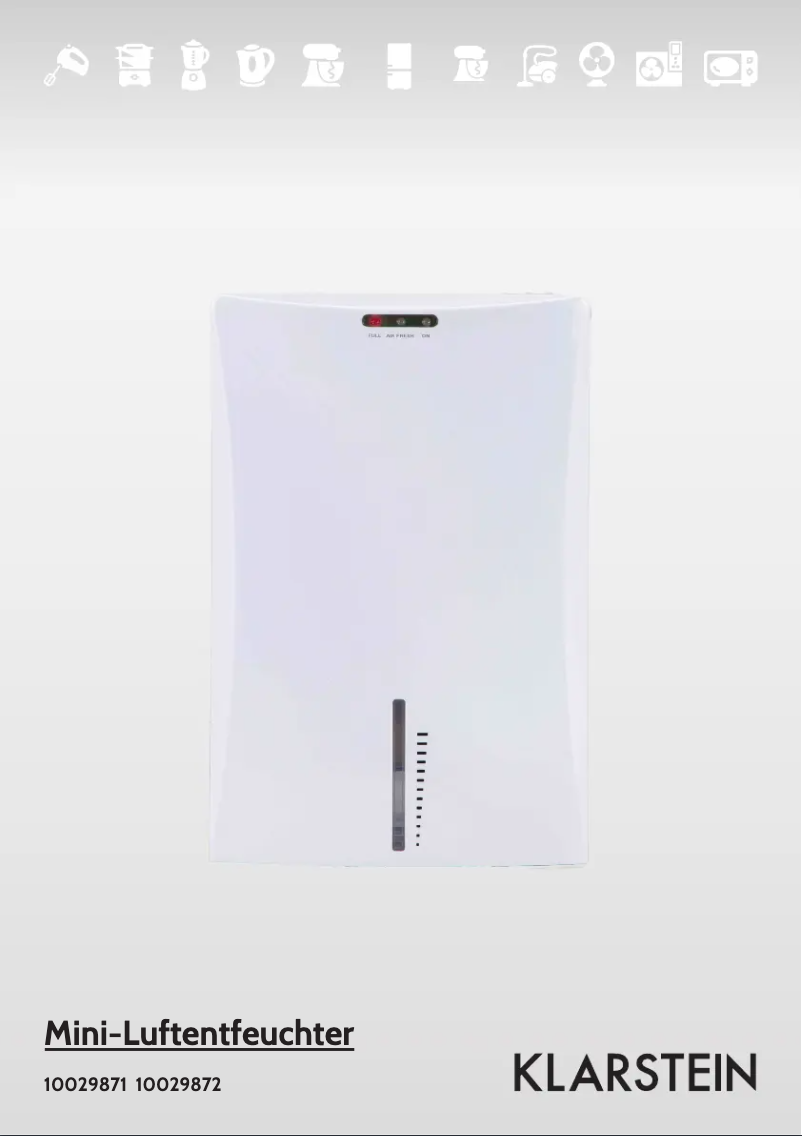 Imagen de la primera página del manual del dispositivo 10029871