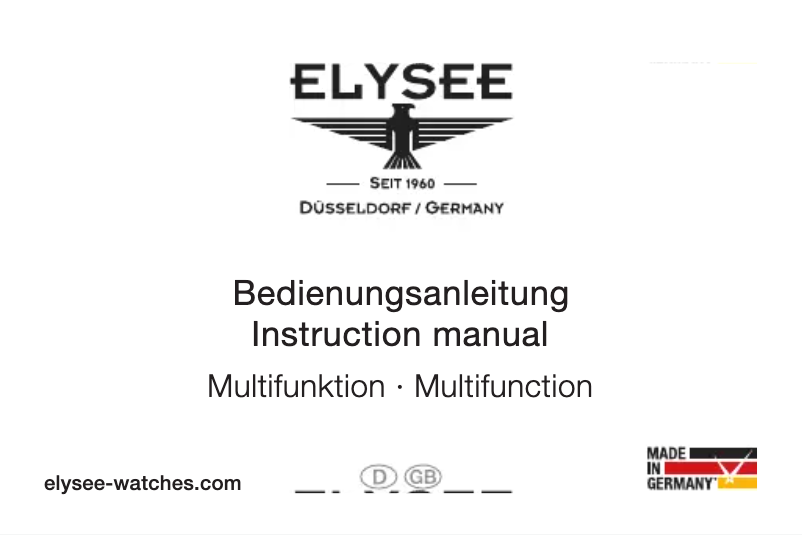 Página 1 del manual Manual de usuario Elysee Monumentum Moon 77019