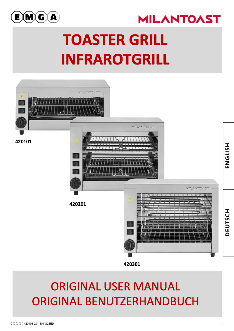 Imagen de la primera página del manual del dispositivo 420101