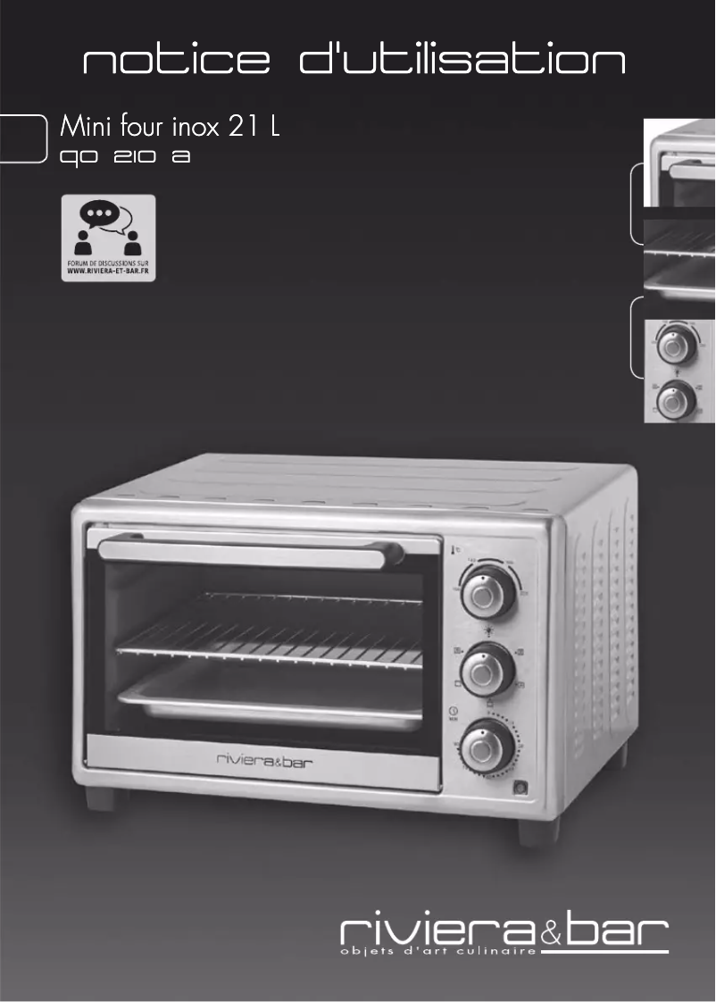 Imagen de la primera página del manual del dispositivo QO210A