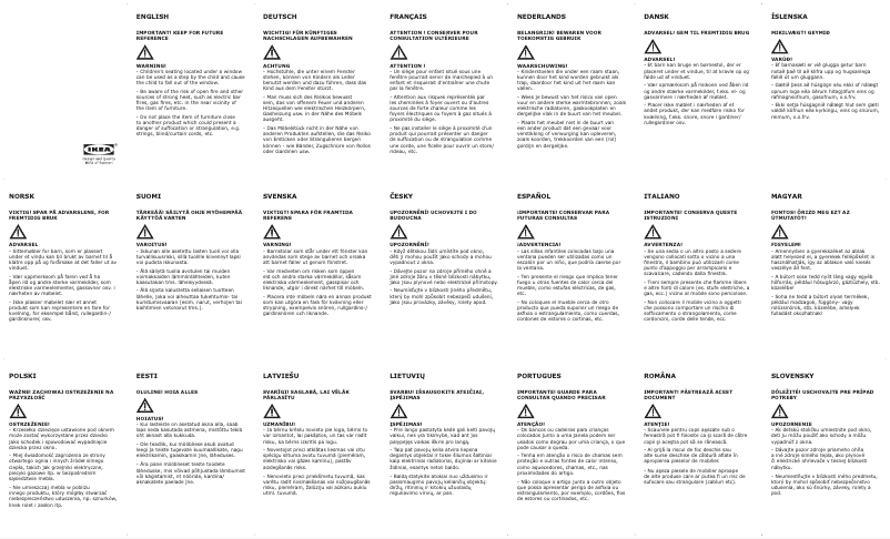 Imagen de la primera página del manual del dispositivo PS LÖMSK