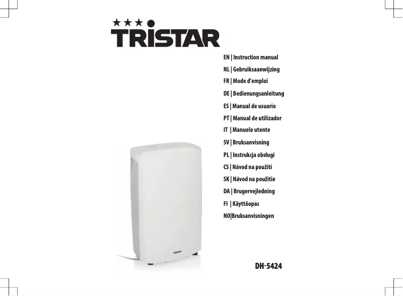Página 1 del manual Manual de usuario TriStar DH-5424