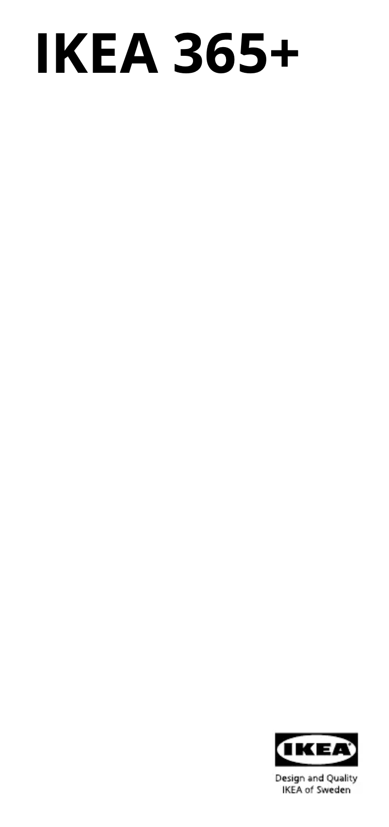 Página 1 del manual Manual de usuario Ikea 365+ 605.807.08