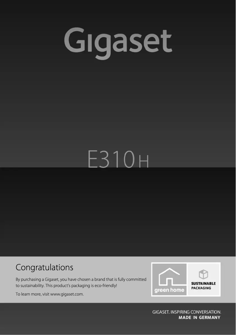 Imagen de la primera página del manual del dispositivo E310H