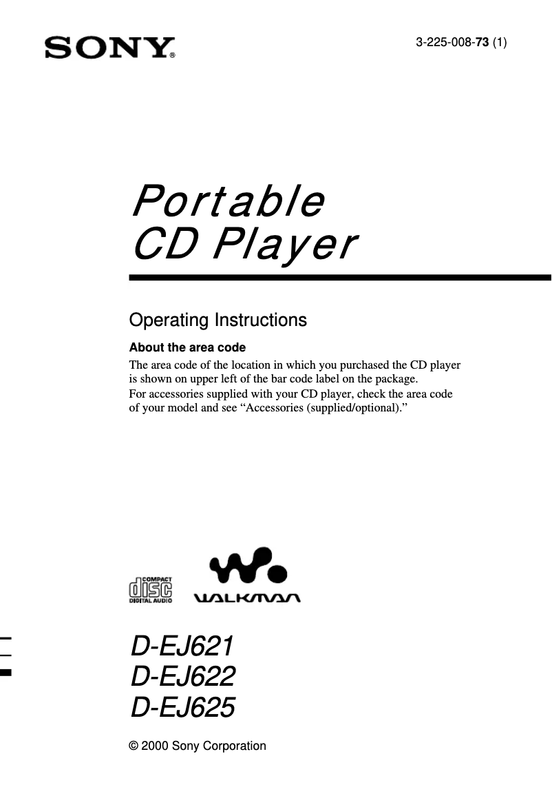 Imagen de la primera página del manual del dispositivo D-EJ621