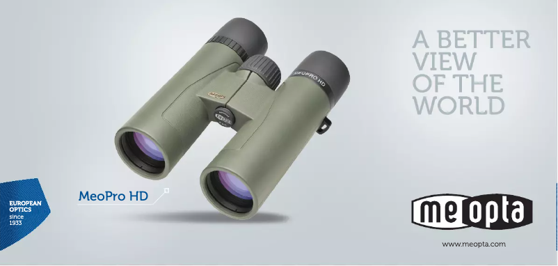 Página nº 1 - Manual de usuario Meopta MeoPro 10x42 HD