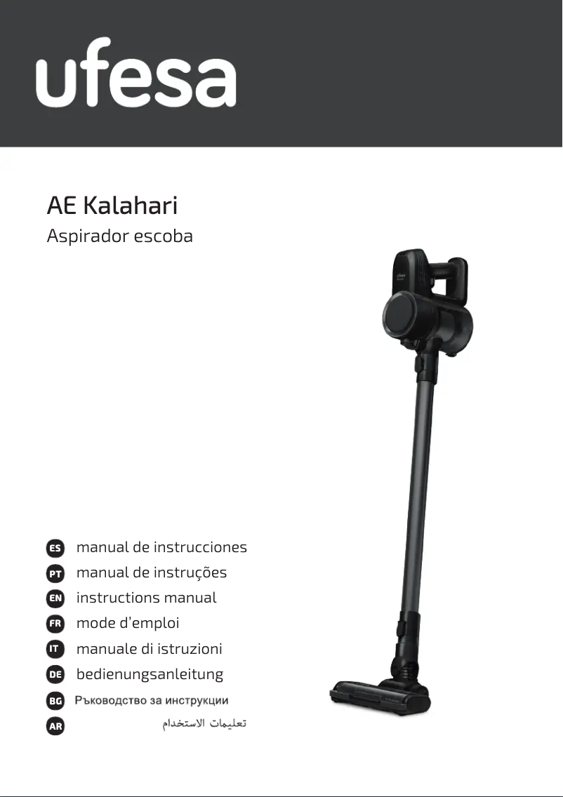 Imagen de la primera página del manual del dispositivo Kalahari