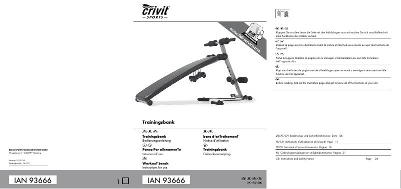 Página nº 1 - Manual de usuario Crivit IAN 93666