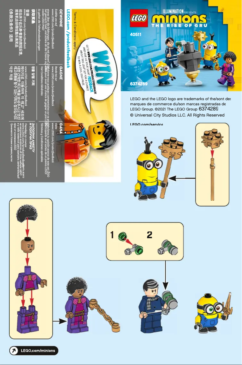 Página 1 del manual Manual de usuario Lego Minions 40511