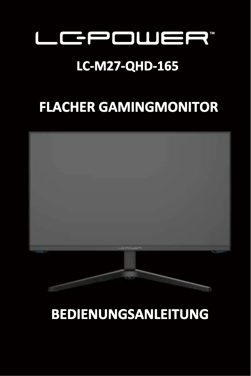 Imagen de la primera página del manual del dispositivo LC-M27-QHD-165