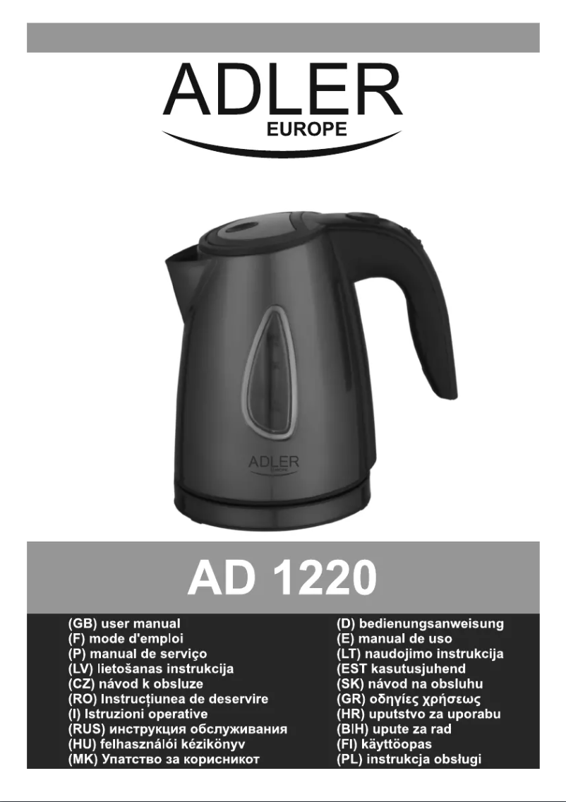Página 1 del manual Manual de usuario Adler AD 1220