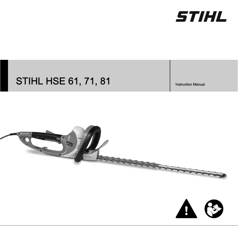 Página 1 del manual Manual de usuario Stihl HSE 61