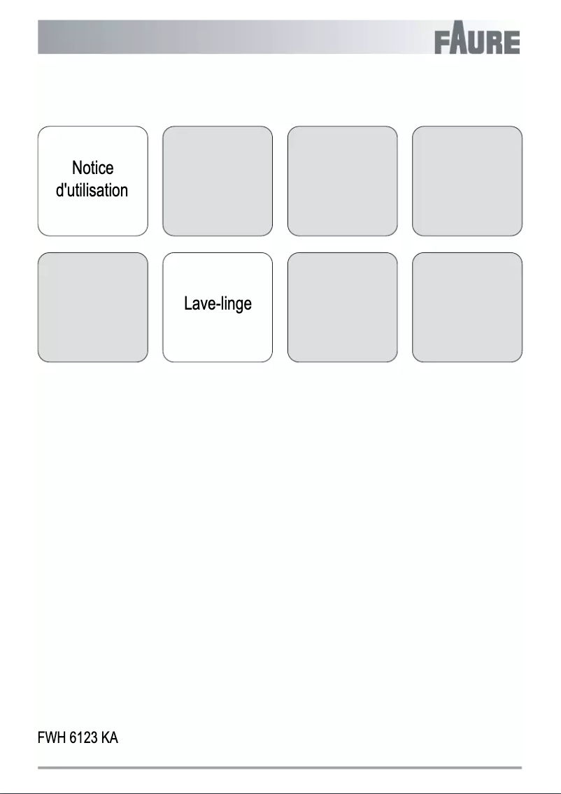 Página 1 del manual Manual de usuario Faure FWH6123KA