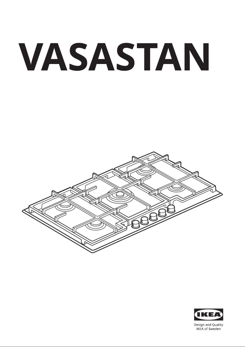 Página 1 del manual Manual de usuario Ikea VASASTAN 205.236.06