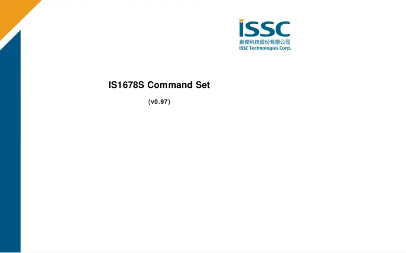 Imagen de la primera página del manual del dispositivo IS1678